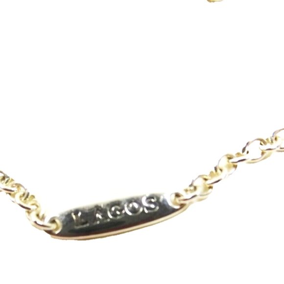 LAGOS Maya Sterling Silver Blue Turquoise Circle Stations Long Necklace - Picture 8 of 8